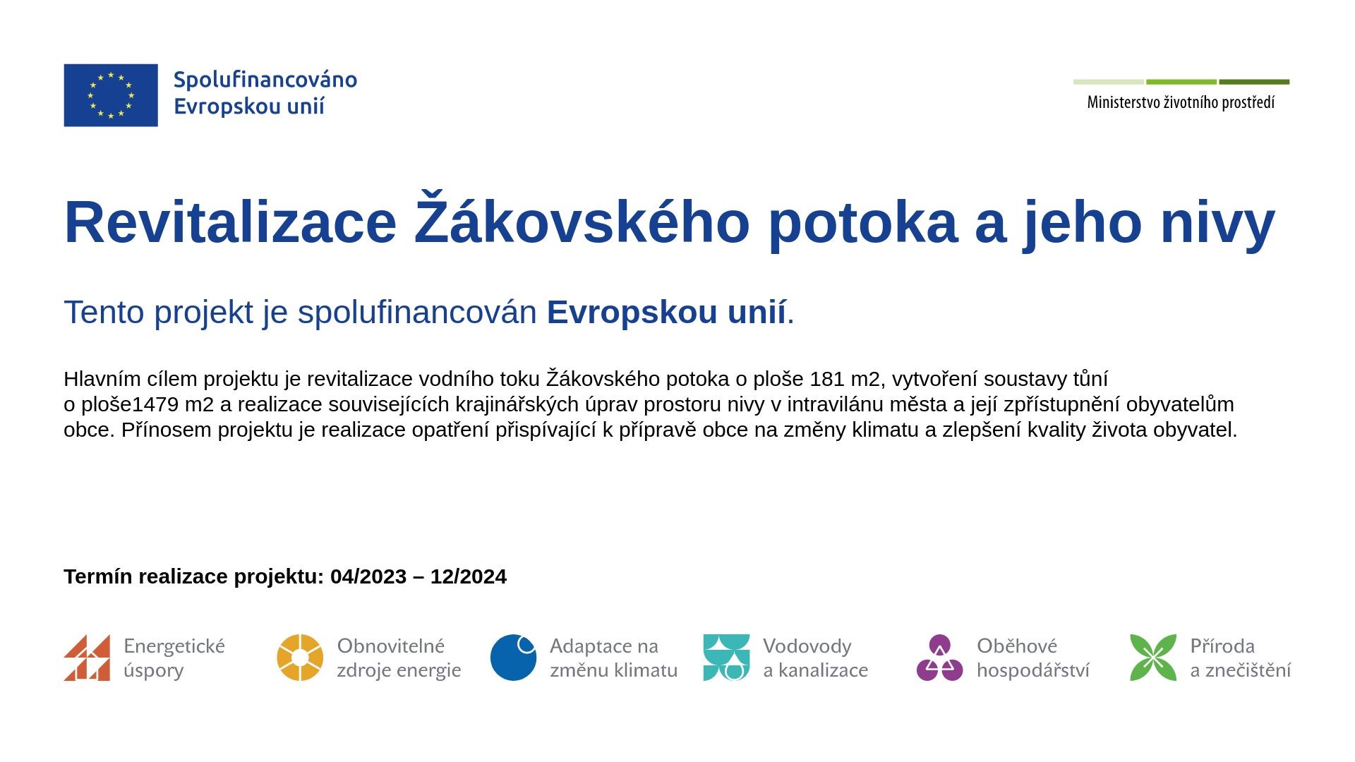 revitalizace Žákovského potoka