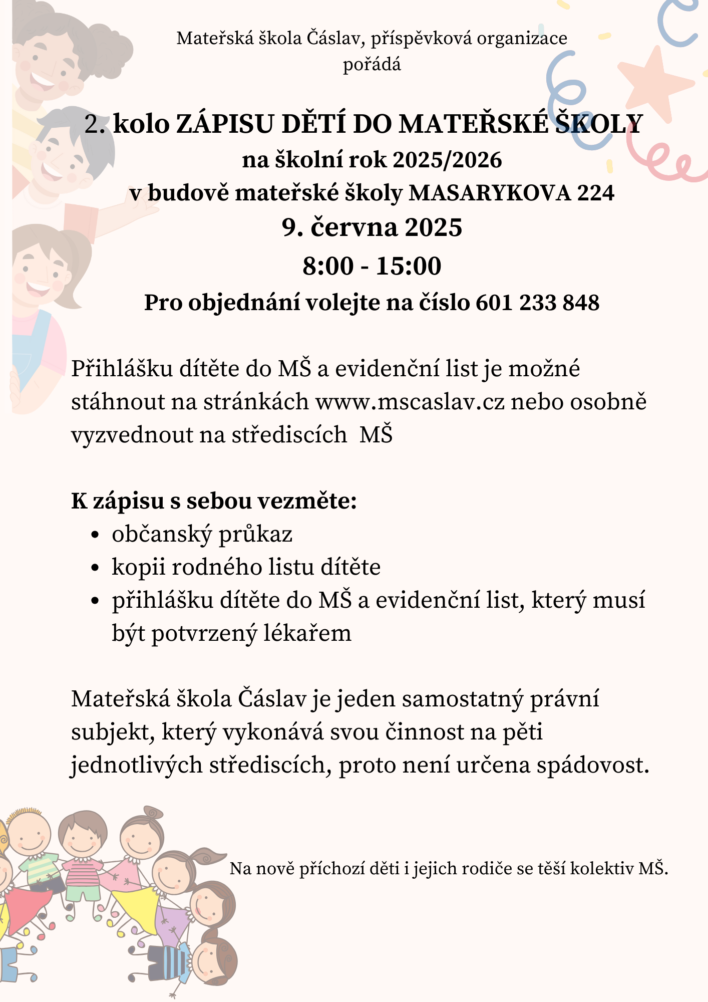 Zápis do MŠ ii. kolo 